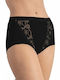 Chic Maxi High-waisted Women's Boxer with Lace Black