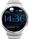 Kingwear KW18 Smartwatch with SIM and Heart Rate Monitor (White)