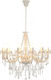 vidaXL Chandelier Candlestick White 281608