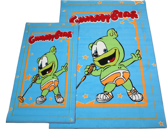 Viopros Gummy Bear Kinder Teppich Türkis 140x200cm Viopros Gummy Bear Kinder Teppich Türkis 140x200cm