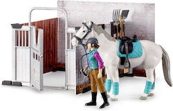 Bruder Miniature Toy Stable with Horse & Rider for 5+ Years Old (Various Designs/Assortments of Designs) 1pc