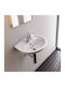 Serel 2741 Wall Mounted Wall-mounted Sink Porcelain 45x35x16cm White