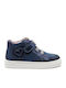 Garvalin Kinder-Sneaker Hoch Anatomisch Blau