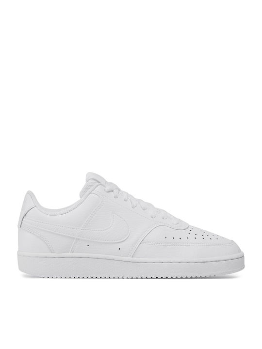 Nike Court Vision Low Wohnung Sneakers Weiß