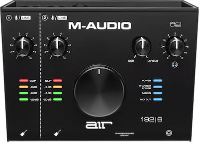 M-Audio Εξωτερική Επαγγελματική Κάρτα Ήχου AIR 192|6 Συνδεσιμότητα USB