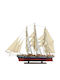 31118 Weihnachtsboot Segelboot Holz 120x120cm