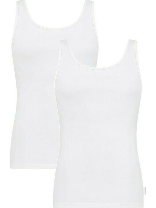 Sloggi 24/7 Sh02 Men's Sleeveless Undershirts White 2Pack 10163154-0003