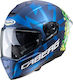 Caberg Drift Evo Storm Matt Blue/Yellow Fluo/Green Fluo Motorradhelm Volles Gesicht ECE 22.05 1350gr CAB000KRA494