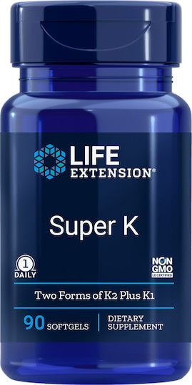 Life Extension Super K Vitamin Vitamin für die Knochengesundheit 90 Mützen