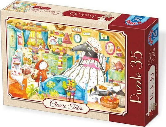 Kids Puzzle Classic Tales Little Red Riding Hood 35pcs D-Toys