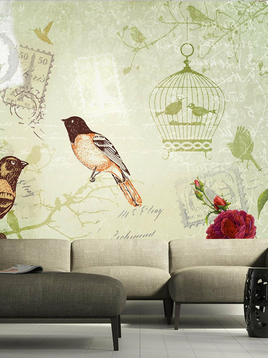 Fototapet de Perete Vintage Birds 400x280 Tesatura L400xW280cm