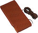 Auto Gs Car Steering Wheel Cover Tailored with Diameter 38cm made of Leatherette Brown