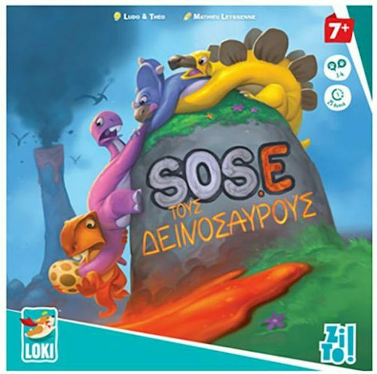 Board Game Sose τους Δεινόσαυρους for 1-4 Players 7+ Years Old Zito!