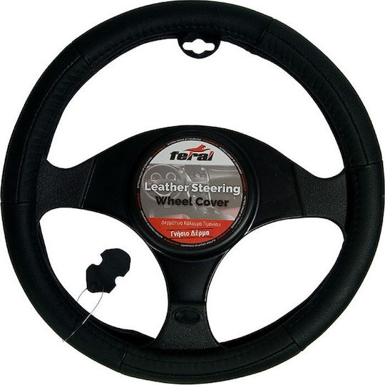 Auto Gs Husă Volan Auto cu Diametru 38cm Din Piele Negru