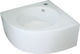 Kerafina Louvre Wall Mounted Wall-mounted / Countertop Sink Porcelain 37x37x17cm White