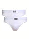 Minerva 90-29304 Men's Slips White 2Pack 90-29304-005