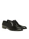 Perlamoda 4937 Men's Leather Dress Shoes Black