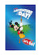 Disney Club House Παιδικό Χαλί Mickey Μπλε 133x190cm