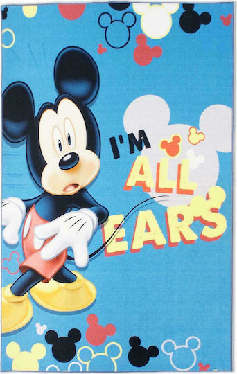 MK 02 Παιδικό Χαλί Mickey Μπλε 160x240cm