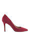 Mourtzi Suede Pointed Toe Stiletto Wine High Heels 85/85300