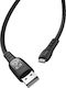 Hoco S6 Sentinel Regular USB 2.0 spre micro USB Cablu Negru 1.2m (HC-S6M) 1buc