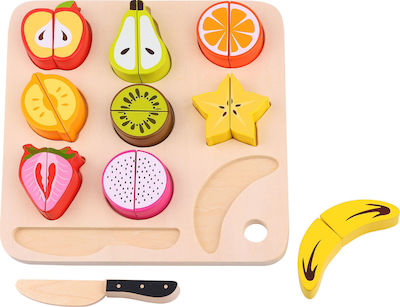 Tooky Toys Fruits & Vegetables Toy Κόβωντας Φρούτα made of Wood for 2+ Years Old