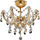 Violam Candelabru 3xE14 cu Cristale Auriu 510/3L
