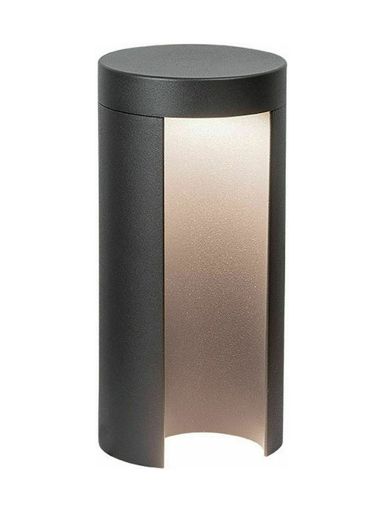 Zambelis Lights Outdoor Floor Lamp Small Post LED 12W with Warm White Light IP54 Black