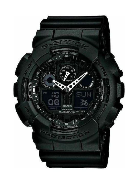 Casio G-Shock Watch Chronograph Battery with Black Rubber Strap