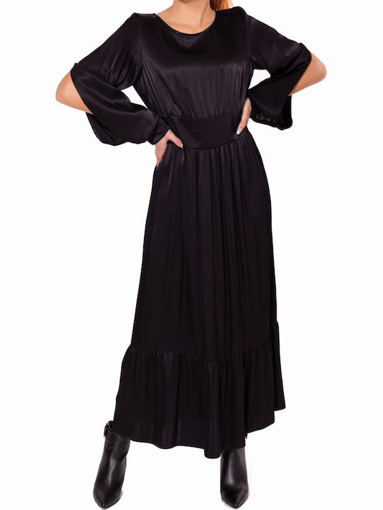Maxi Dress for Wedding - Christening Black