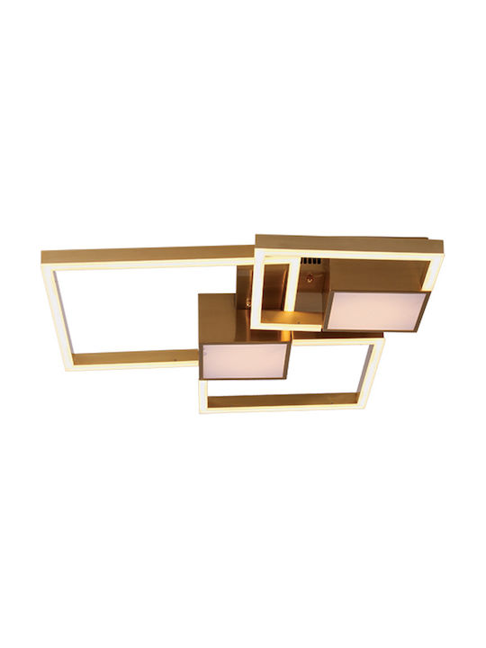 Inlight Modern Metal Ceiling Light with Integrated LED 80pcs Gold