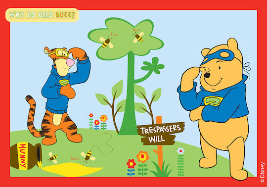 The Pooh Детско килимче Уини Многоцветен 133x190см