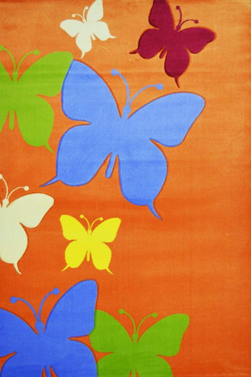 Sprintzio Kids Synthetic Rug Jumpo Butterflies 133x200cm