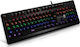 NOD Iron Strike Tastatură Mecanică de Gaming cu Xinda Blue întrerupătoare și iluminare RGB Negru