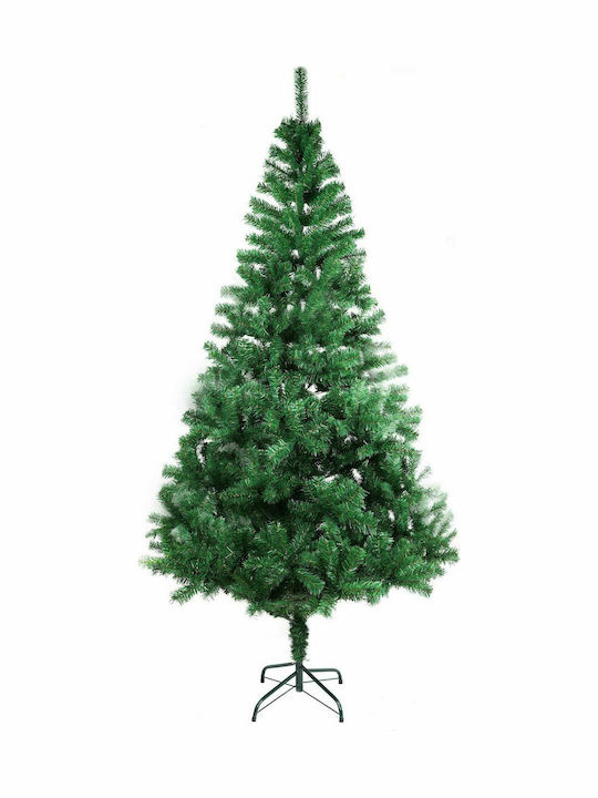 Χριστουγεννιάτικο Δέντρο Πράσινο 210εκ με Μεταλλική Βάση