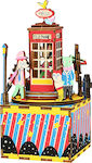 Robotime Wooden Construction Toy Phone Booth Music Box