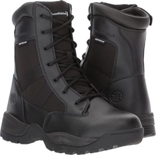 Smith & Wesson Military Boots Breach 2.0 8" SZ WP Waterproof with HydroGuard Membrane Leather Black