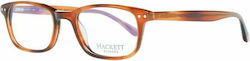 Hackett Plastic Eyeglass Frame Brown HEB0741-349