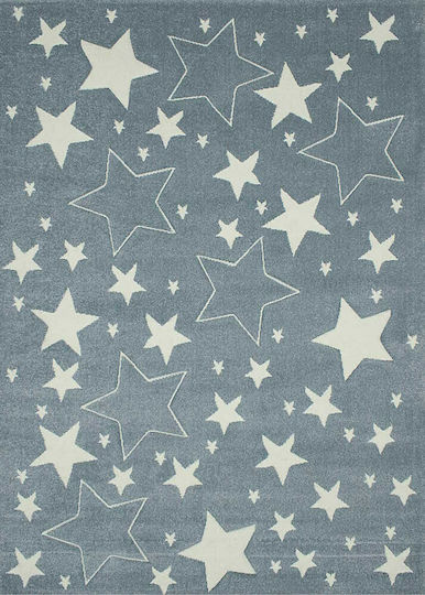 Koulis Carpets 1325A Kinder Teppich Sterne Blau 200x250cm Dicke 13mm