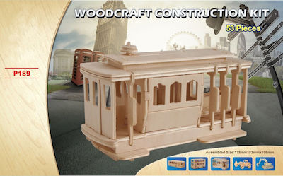 Anelixi Wooden Construction Toy Ξύλινη Κατασκευή Τρόλευ