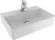 Serel Tetra Vessel Sink Porcelain 60x42x16.5cm White