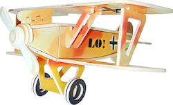 Anelixi Wooden Construction Toy Wooden Construction Airplane Albatros Colored for 8+ years