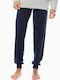 Minerva Men's Winter Pajama Pants Navy Blue