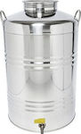 Stainless Steel Container Superfust Inox with Screw Lid 100lt