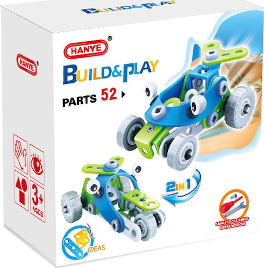 Hanye Παιχνίδι Κατασκευών Πλαστικό Build & Play Φόρμουλες 2 σε 1