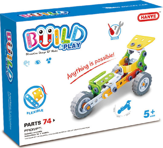 Hanye Παιχνίδι Κατασκευών Πλαστικό Build & Play Τρίκυκλη Formula για Παιδιά 5+ Ετών
