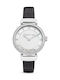 Cerruti Maira Watch with Black Leather Strap