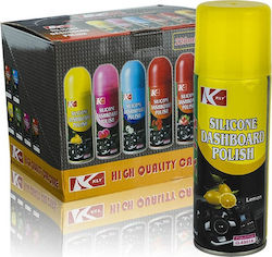 KLY Silicone Dashboard Polish Polishing Spray for Car Dashboard with Scent Lemon 220ml Q-8801A