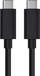 Powertech Regular USB 3.0 Cable USB-C male - USB-C male Μαύρο 1m (CAB-UC041)