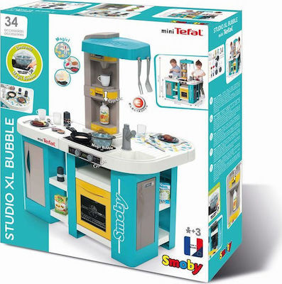 Smoby Kids Kitchen Tefal Studio XL Bubble for 3+ Years Old 99 cm.